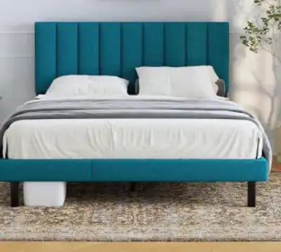 Queen size bed frame with slats, View more