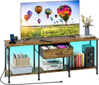 LED TV Stand with Power Outlet, View more