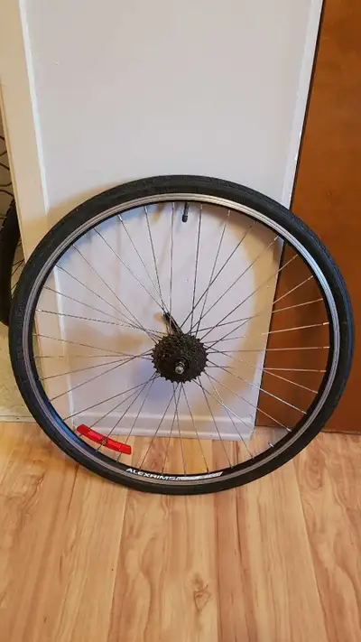 27' bike wheel., View more