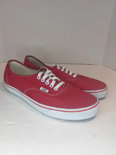 Men's Vans Authentic Red Canvas Sneakers, View more