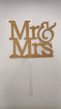 Mr. and Mrs. Wedding Cake topper 