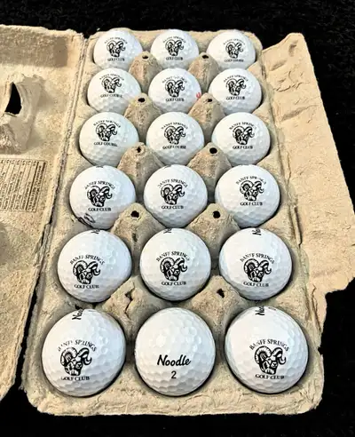 18 Taylormade Banff Springs Noodle Golf Balls, View more