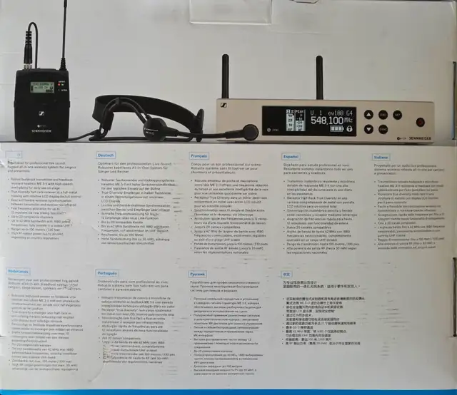 SennheiserEW 100 G4-ME3-A Wireless Headmic Set. in Other in Kelowna - Image 3