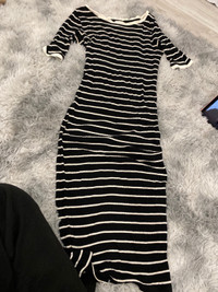 Black and white stripped dress !