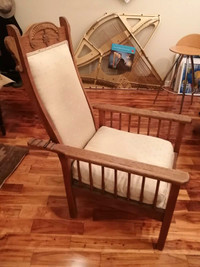 Antique recliner chair 