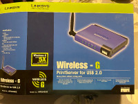 Linksys wireless G print server model WPS54GU2