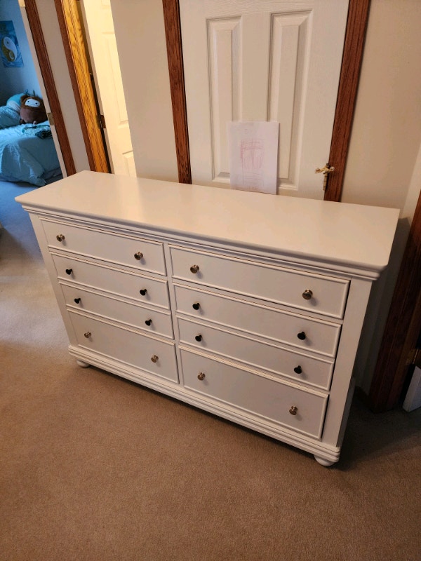 White dresser from the brick "standard furniture" Dressers