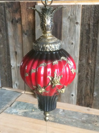 Lampe suspendue, Vintage Hollywood Regency by Carl Falkenstein
