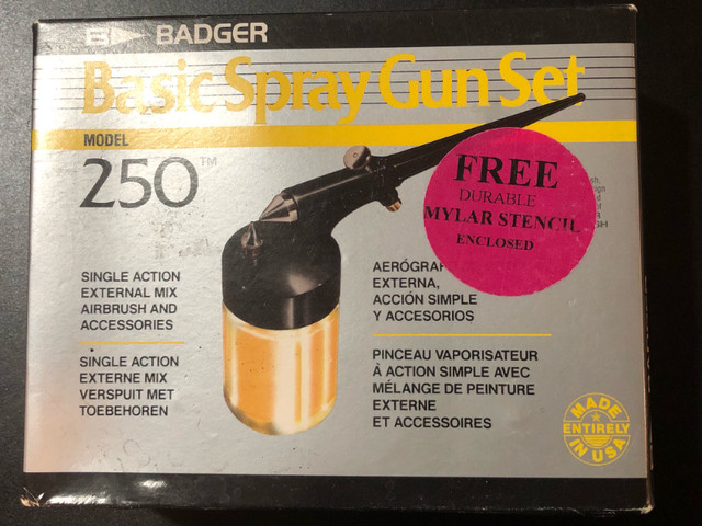 Badger 250, Single Action Airbrush in Hobbies & Crafts in Gatineau