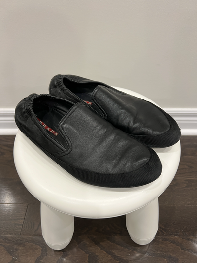 Prada Leather Slip On Shoes (Size 7.5), View more