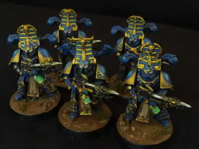 Warhammer 40k thousand sons rubric marines, freshly painted