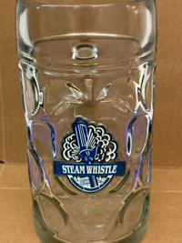 Breweriana - Beer Glass - Steam Whistle (Metal name plate)