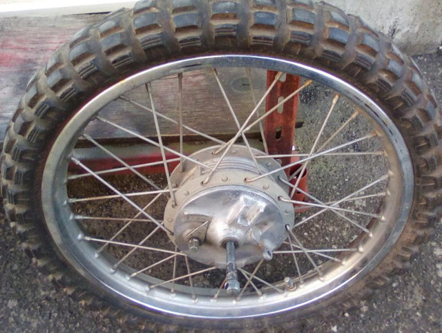 16 inch motorcycle front wheel / rimmade in Japan- drum brak in Other in Chilliwack