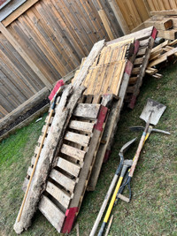 Wooden pallets for free pickup 