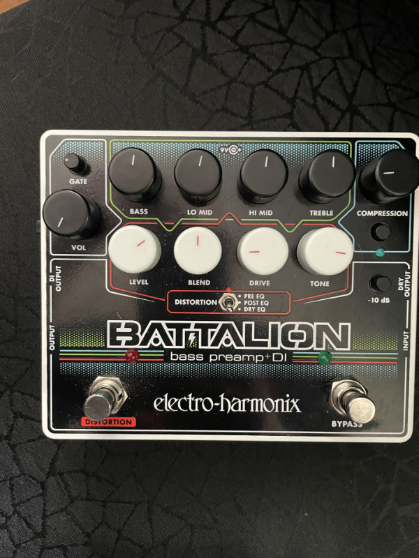 EHX Battalion Bass Preamp & Chorus Pedal in Amps & Pedals in Winnipeg