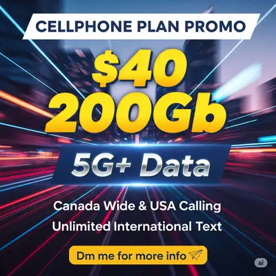 Unlimited Text and Calls – $40 Plan, View more