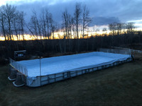 40’x 80’ Silage Tarp from UFA - 5 mill, used for rink liner