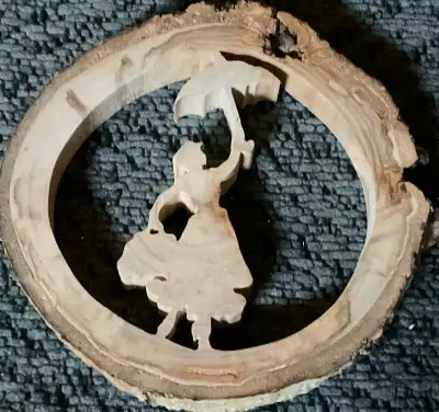 Disneys Mary Poppins Wood Slice Ornament