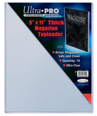 Ultra Pro THICK top loaders .... for MAGAZINES .... 9" x 11"
