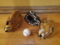 Gants de baseball + balle / gloves + ball