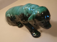 Vintage Blue Mountain Pottery Labrador Retriever Puppy Figurine