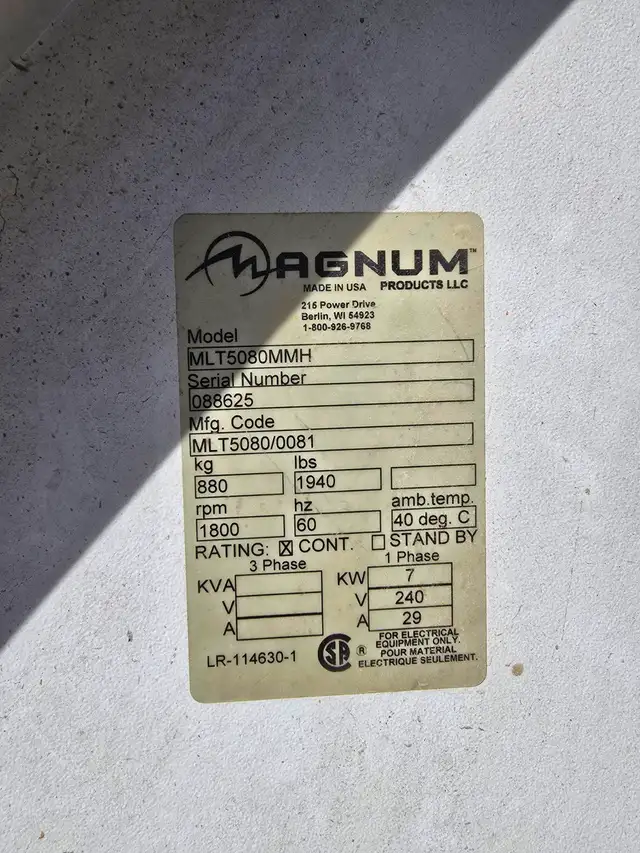 2008 Magnum Light Tower Generator in Other in Winnipeg - Image 7