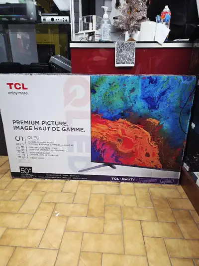 TCL 50" QLED Roku TV, View more