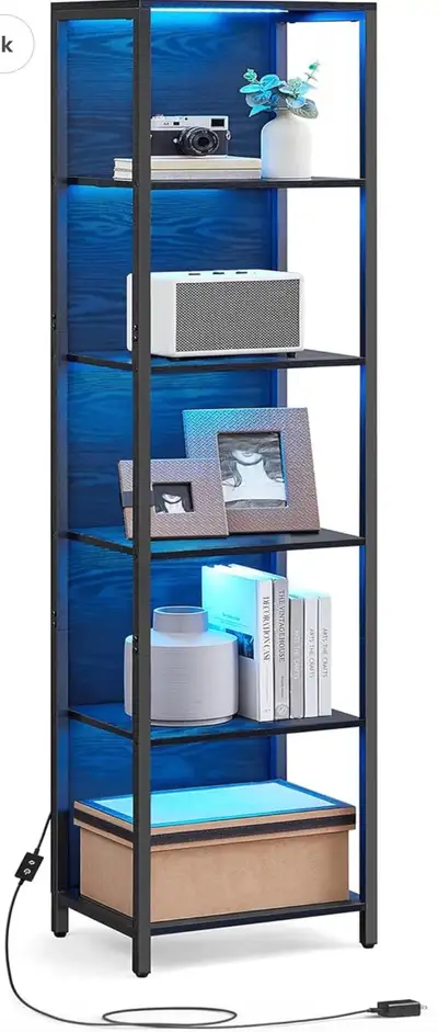 6-Tier LED Display Bookshelf, View more