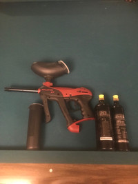 Paint ball gun and co2 tanks