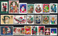 Santa Claus Stamps, 20 Different