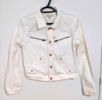 New Tommy Jeans White Jean Jacket - Women's Size Large