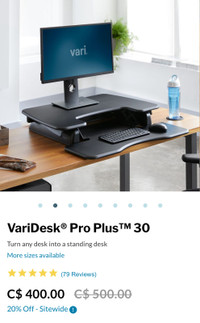 2 stand up and sit stand desks for sale 