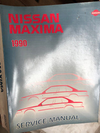 Nissan Maxima 1990 Service Manual Manuel