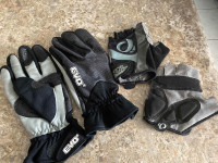 Deux paires de gants de vélo XL pour homme