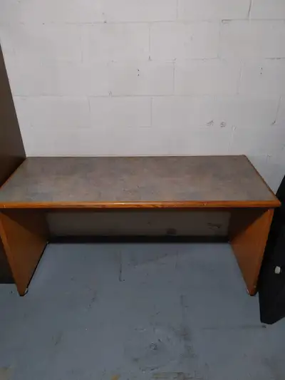 5' Wooden Desk on Removable Canisters - Very Sturdy/Solid, View more