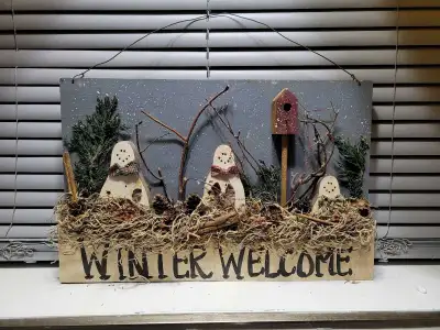 Winter Welcome Sign, View more