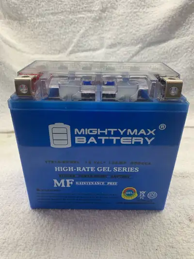 This Mighty Max YTX14-BS Gel battery is a 12 volt, 12 amp powerhouse, ready to give your motorcycle,...