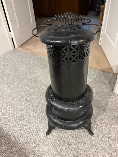 Vintage Cast Iron Parlor Stove, View more