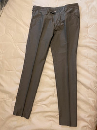 Hugo Boss slim fit dress pants. Grey. Size US 32R.