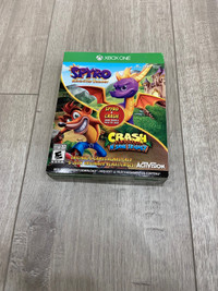 Brand new sealed Xbox one spyro + crash game bundle