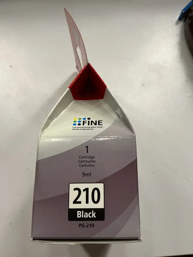 Genuine Canon PG-210 Black Ink Cartridge – Brand New in Box in Printers, Scanners & Fax in Longueuil / South Shore - Image 4