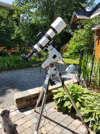 télescope apo triplet 102mm sur monture sw heq5 pro