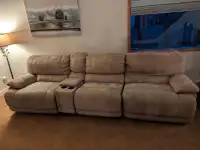 Reduced fee!- Sectional and rocking chair/recliner