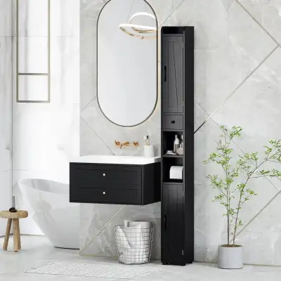 72" tall Narrow Bathroom Cabinet, Tall Bathroom Storage Cabinet , View more
