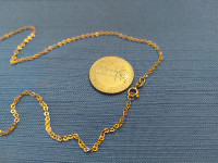 Yellow gold chain 10K. 18 inch..2.3 gm. No box..