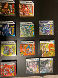 Pokémon video games Gameboy/Gameboy colour 