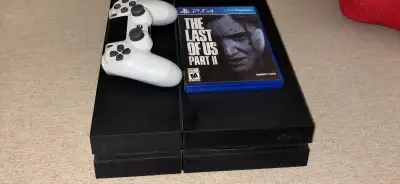 PS4 500GB (CUH-1115A) + Controller + The Last of Us Part II Fully functional, tested, and factory re...
