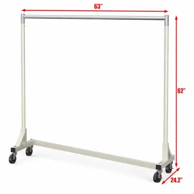 SIMPLEHOUSEWARE COMMERCIAL GRADE Z-BASE HEAVY DUTY CLOTHING RACK, View more
