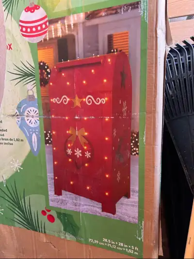 Huge Light Up Mailbox for Santa, View more