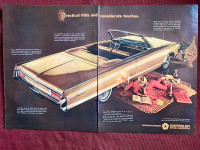 1965 Chrysler Newport Convertible Large 2-Page Original Ad